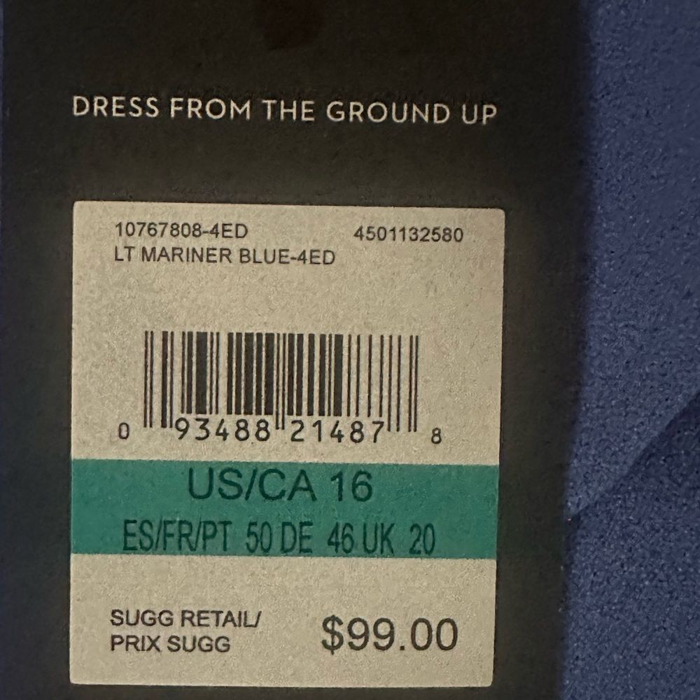 Nine West Light Blue Cropped Jumpsuit - Picture 3 of 3
